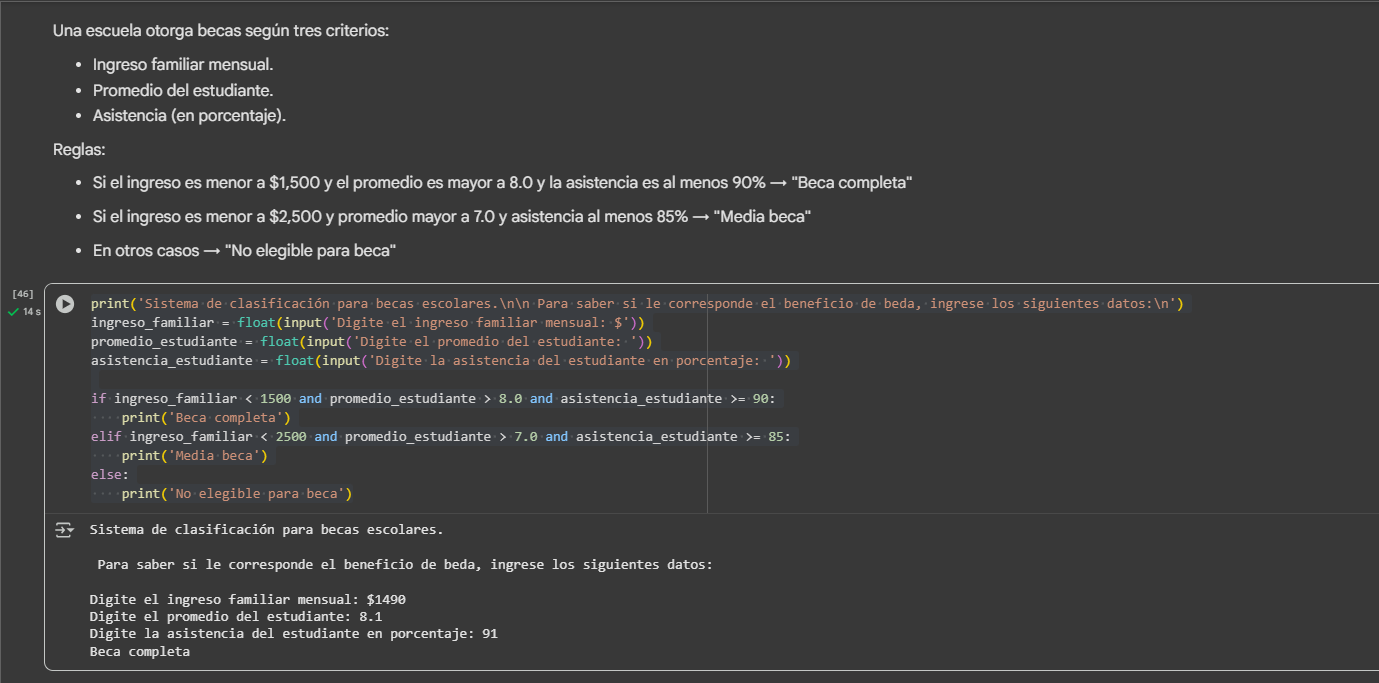 Ejecucion para ganarse beca completa