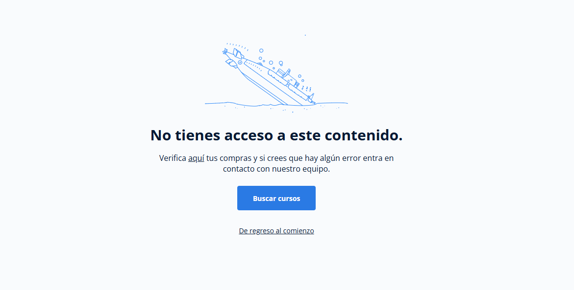 Iimagen sin acceso a los cursosgrese aquí la descripción de esta imagen para ayudar con la accesibilidad